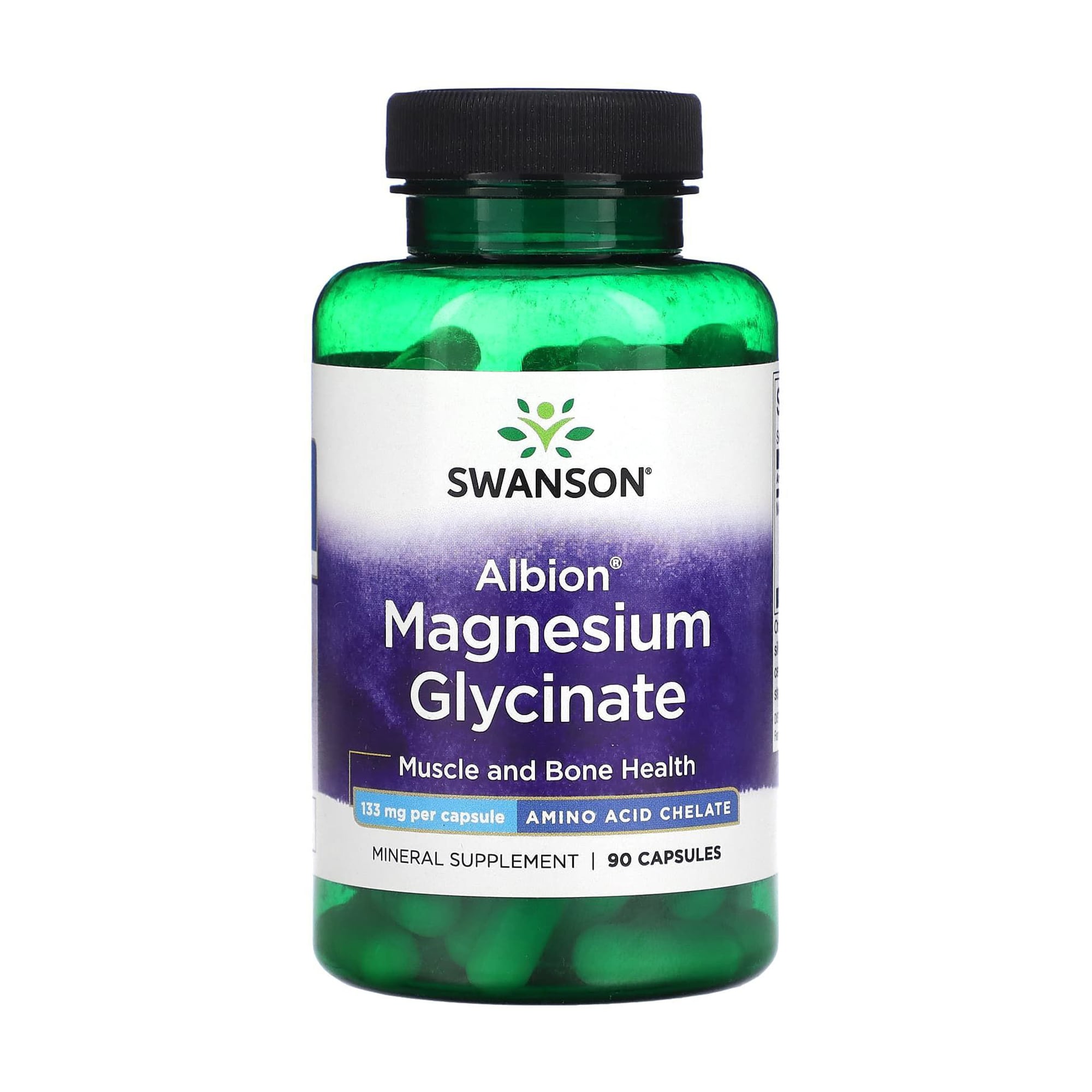 Гліцинат магнію Swanson Albion Magnesium Glycinate, 133 мг, 90 капсул